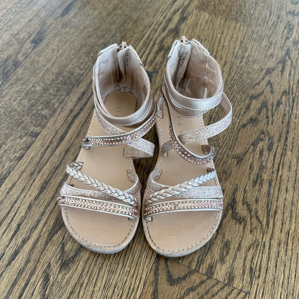 Little Girl Size 11 Beige Sandles